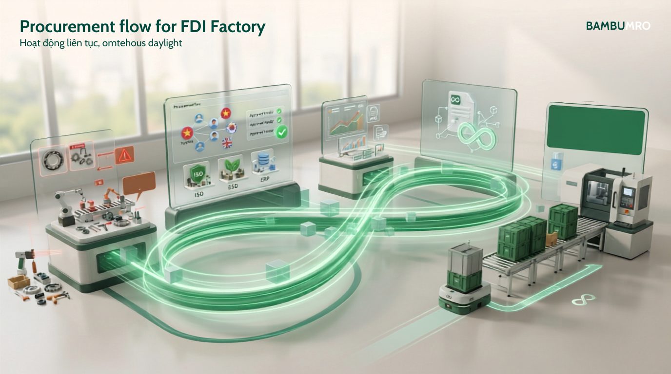 Quy trình mua hàng của nhà máy FDI