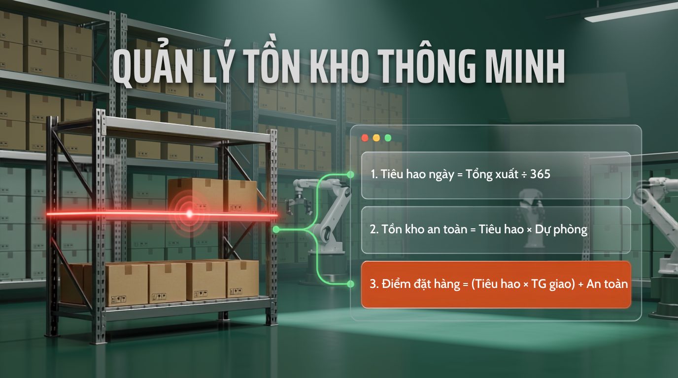 Quản lý kho thông minh - công thức tính