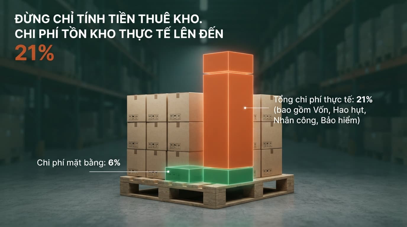 năm thành phần chi phí giữ hàng