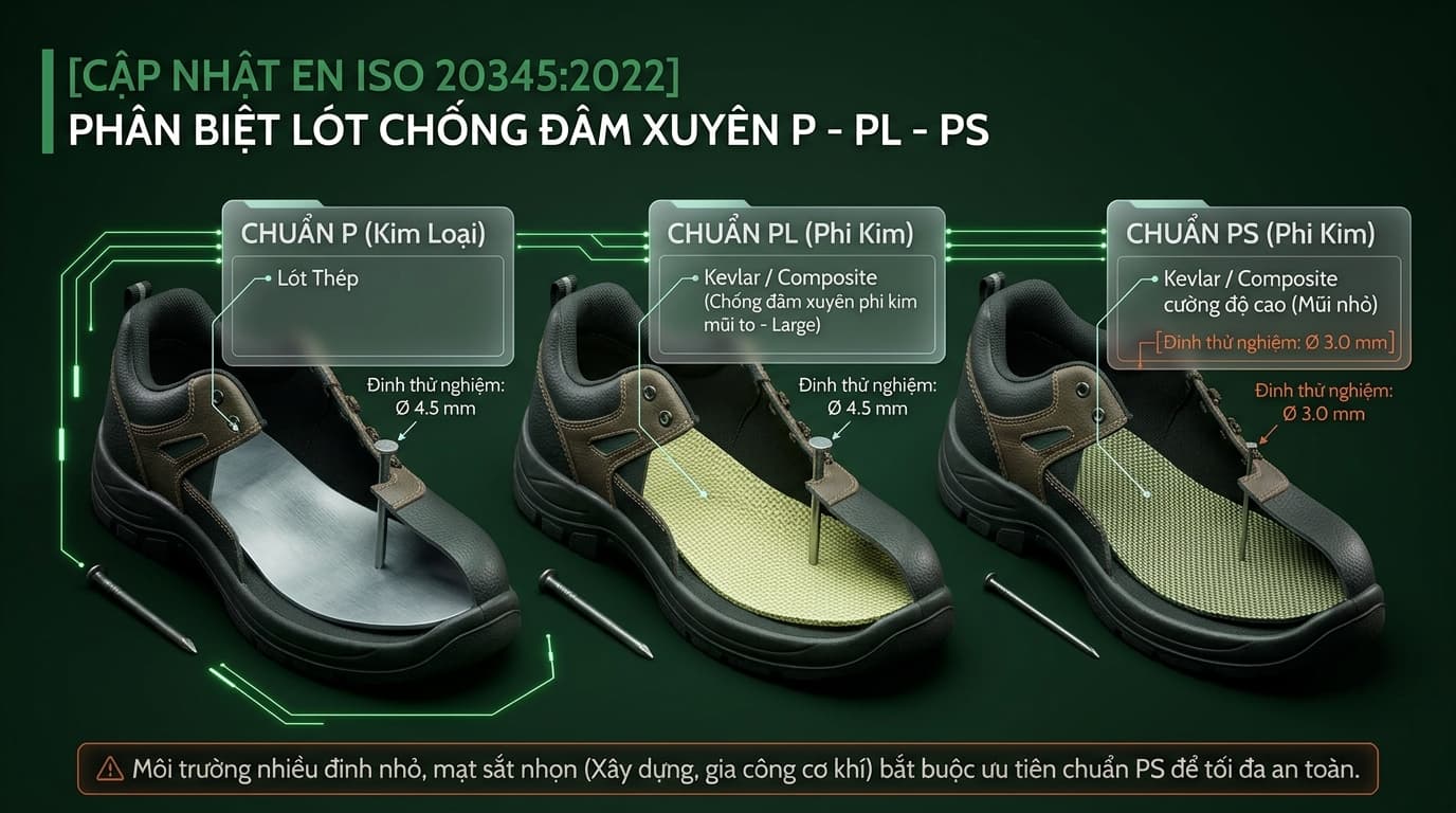 lót chống đâm xuyên P PL PS